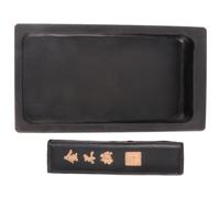 HOUDERCO Set di Rettangolare per Studenti e Insegnanti Facile da Trasportare e Lavabile per Inchiostro da Calligrafia Cinese in Ambienti di Studio