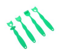 HOUDERCO Strumenti per Allenamento della Lingua 4 Pezzi Verde in Pp per Terapia Motoria Orale e Sviluppo del Linguaggio Bambini