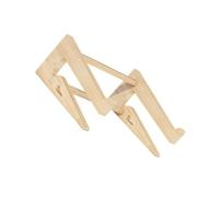 HOUDERCO Supporto Laptop in Legno Massello per Scrivania Alza Computer Portatile Ergonomico per Schermo Regolato Adatto per Notebook per Ufficio e Studio