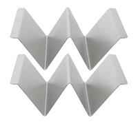 HOUDERCO Supporto per Taco in Acciaio Inossidabile 2 Pezzi Bordi Arrotondati per Tenere Tacos e Panini in Posizione Verticale per Ristoranti Eleganti e Barbecue All'aperto