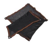 HOUDERCO Telo Ombreggiante in PE Nero per Pergola e Patio, Traspirante e Blocca Sole, per Animali e Persone in Giardino e Cortile