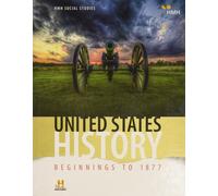 Houghton Miffli Student Edition 2018 (United States History: (Copertina rigida)