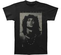 HOUKEEYUE Jim Morrison T-Shirt Graphic Printed Men Top Tee Black