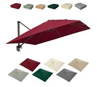 HOUKOIKBUG Telo Di Ricambio Per Ombrellone Da Esterno 3x3cm Copertura Di Ricambio Per Ombrellone Quadrato 8 Stecche Baldacchino Di Ricambio Per Giardino Piscina(Burgundy,3x3m/9.8x9.8ft)
