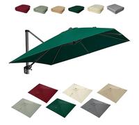 HOUKOIKBUG Telo Di Ricambio Per Ombrellone Da Esterno 3x3cm Copertura Di Ricambio Per Ombrellone Quadrato 8 Stecche Baldacchino Di Ricambio Per Giardino Piscina(Green,3x3m/9.8x9.8ft)