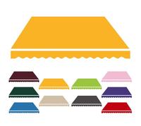 HOUKOIKBUG Telo Per Tenda Parasole Da Esterno 400cm 500cm 600cm Tessuto Di Ricambio Per Tenda Da Sole Retrattile Manuale Telo Per Tende Da Sole Veranda(Yellow,8x7ft/2.5x2.15m)