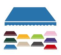 HOUKOIKBUG Telo Per Tenda Parasole Da Esterno 400cm 500cm 600cm Tessuto Di Ricambio Per Tenda Da Sole Retrattile Manuale Telo Per Tende Da Sole Veranda(Blue,8x7ft/2.5x2.15m)