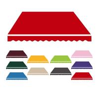 HOUKOIKBUG Telo Per Tenda Parasole Da Esterno 400cm 500cm 600cm Tessuto Di Ricambio Per Tenda Da Sole Retrattile Manuale Telo Per Tende Da Sole Veranda(Red,20x10ft/6x3m)