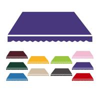 HOUKOIKBUG Telo Per Tenda Parasole Da Esterno 400cm 500cm 600cm Tessuto Di Ricambio Per Tenda Da Sole Retrattile Manuale Telo Per Tende Da Sole Veranda(Dark purple,8x7ft/2.5x2.15m)