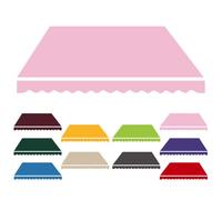 HOUKOIKBUG Telo Per Tenda Parasole Da Esterno 400cm 500cm 600cm Tessuto Di Ricambio Per Tenda Da Sole Retrattile Manuale Telo Per Tende Da Sole Veranda(Pink,10x8ft/3x2.5m)