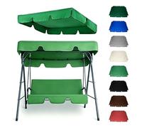 HOUKOIKBUG Tetto di Ricambio per Dondolo da Giardino Tettuccio per Dondolo da 3 Posti Copertura di Ricambio per Altalena da Esterno Impermeabile Tenda da Sole Tetto(Dark Green,75x47in-190x120cm)