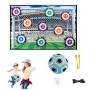 HOUKUNKA Stryka Skillzone-Gioco di precisione per il calcio, Giocattolo per allenamento di calcio al coperto e all'aperto con tappetino pieghevole Porte e palla per bambini dai 6 ai 12 anni (B*1)
