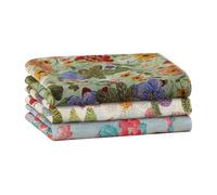 HOULIFE Bandane floreali in cotone, per capelli, stile vintage, per donne, uomini, ragazzi e ragazze, Colore: 3-3 pezzi, M