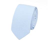HOULIFE Cravatte da uomo slim - Cravatta da uomo in cotone, cravatte skinny per feste di matrimonio, feste, blu/grigio, 145x6cm