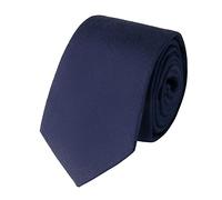 HOULIFE Cravatte da uomo slim - Cravatta da uomo in cotone, cravatte skinny per feste di matrimonio, feste, Blu marino, 145x6cm
