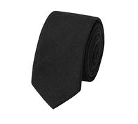 HOULIFE Cravatte da uomo slim - Cravatta da uomo in cotone, cravatte skinny per feste di matrimonio, feste, Nero , 145x6cm