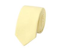 HOULIFE Cravatte da uomo slim - Cravatta da uomo in cotone, cravatte skinny per feste di matrimonio, feste, giallo., 145x6cm