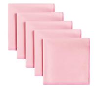 HOULIFE Fazzoletti assorbenti il sudore, ad asciugatura rapida, in microfibra, per uomini e donne, palestra, sport, mani e viso, rosa, 5 pezzi, M