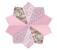 HOULIFE - Fazzoletti da donna in puro cotone rosa, per uso quotidiano, 5/10 pezzi, 36 x 36 cm, regalo per la festa della mamma multicolore Medium