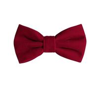 HOULIFE Papillon da uomo regolabile in velluto, borgogna, 12x7cm