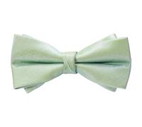 HOULIFE Papillon da uomo, regolabile, pre-legato, in poliestere, tinta unita, per feste, matrimoni, banchetti, Verde menta, M