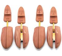 HOUNDSBAY Albero per scarpe da uomo in cedro | Tacco largo | 2-PACK | Piante 2 alberi in USA, (Cedro naturale.), 39.5/42 EU