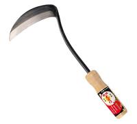 Hounen - Falce giapponese per diserbare, taglio malva, erba, lama in acciaio SK3, per giardino, giardinaggio, fabbricato in Giappone
