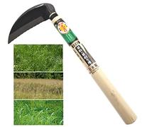 豊稔企販(HOUNEN KIHAN) Falcetto Manuale Giapponese Falce Lama con Taglio Posteriore in Acciaio SK-5 Falcetti Attrezzo da Giardino Giardinaggio Per il Diserbo Falci Prodotto in Giappone