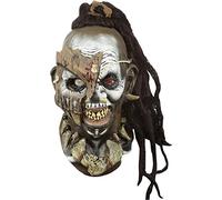 Houngan - Maschera per Halloween, taglia unica, 38 x 43 cm, colore: Argento