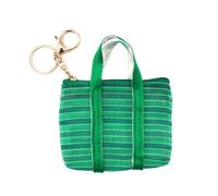 HOUNIIXIE Portachiavi lungo per auto, ciondolo per borsa auricolare, ciondolo unico a rete per borse e chiavi, 4 All Green Large, M