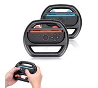 Hounyoln Volante per Switch 2 JoyCons Controller, confezione da 2 accessori JoyCons per volante da corsa, colore nero