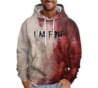 HOUO Problem Solved Shirt Blood Problema risolto Maglietta da uomo con cappuccio e scritta "Blood Problem", In fine, L