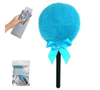 Houppette in polvere per il corpo, soffietta a polvere a forma di zucchero, applicatore in polvere con manico morbido per trucco viso pelle sensibile uso quotidiano donne giovani ragazze casa sera