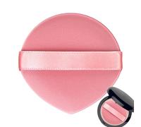 Houppette Trucco - Soffice rotondo morbido per donne e ragazze - Spugna per tintura, correttore in polvere cosmetica mix viso di viaggio