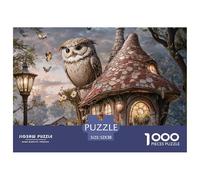 House 1000 Piece Relaxation Jigsaw The Hut at The Feet of The Owl Puzzle, Educational Toy for Children Adults, Stress Relief Family Night Activity Puzzle 52x38cm/1000pcs