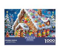House 1000 Pieces Cognitive Development Jigsaw A Cozy Snow Hut Puzzle, Educational Toy for Children Adults, Interactive Brain Game 38x26cm/1000pcs