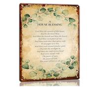 House Blessing Prayer Metal Tin Sign Irish Celtic Blessing Wall Art for Living Room Catholic Gift Housewarming Home Decor 8 X 12