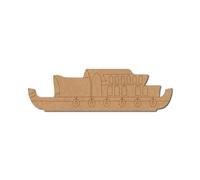 House Boat - Modellino pre-contrassegnato in MDF, 6,3 cm, 63 cm
