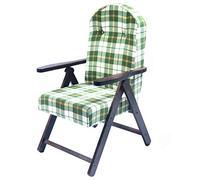 House Collection Poltrona Siena Molisana, Verde-Bianco, 60x50x110 cm