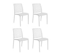 HOUSE COLLECTION, SEDIA NINFA SENZA BRACCIOLI, POLIPROPILENE, BIANCO (BCA177X4)