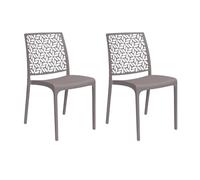 HOUSE COLLECTION, SEDIA NINFA SENZA BRACCIOLI, POLIPROPILENE, TORTORA (BCA178X2)