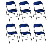 HOUSE COLLECTION SEDIA PIEGHEVOLE (6 BLU)