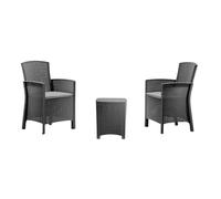 HOUSE COLLECTION SET LIDO TERRACE LINEA RATTAN ANTRACITE