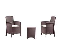 HOUSE COLLECTION SET LIDO TERRACE LINEA RATTAN MARRONE