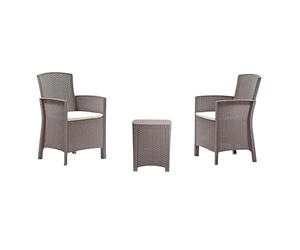 HOUSE COLLECTION SET LIDO TERRACE LINEA RATTAN TORTORA