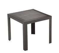 HOUSE COLLECTION TAVOLO SATURNO LINEA RATTAN 80x80x72cm colore MARRONE