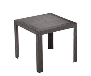 HOUSE COLLECTION TAVOLO SATURNO LINEA RATTAN 80x80x72cm colore MARRONE