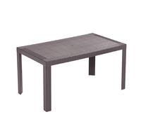 HOUSE COLLECTION TAVOLO URANO LINEA RATTAN 140x80x72cm colore MARRONE