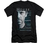 House MD Medical Drama TV Series Fox Hugh Laurie Houseisms Men's T-Shirt XL