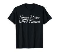 House Music 1984 Detroit Vintage Varsity Techno Retro Maglietta